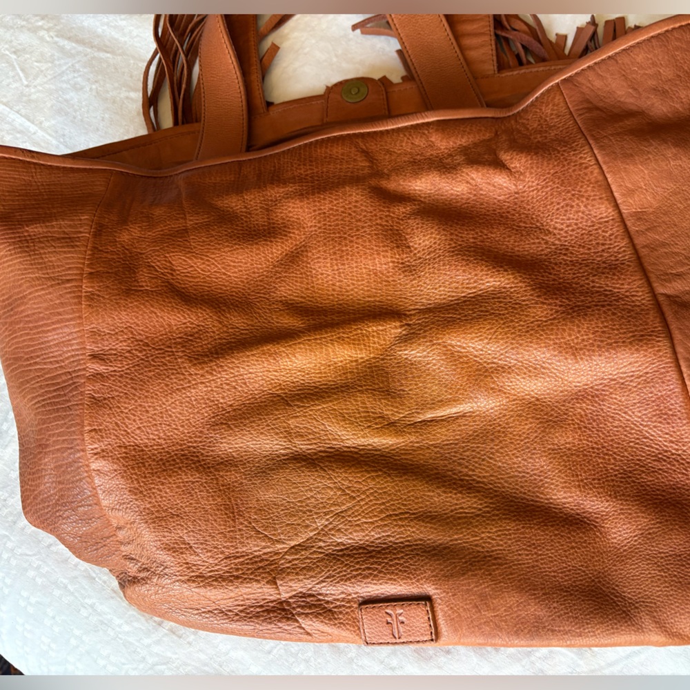 Frye Vivian Fringed Leather Tote Bag - Picture 16 of 16